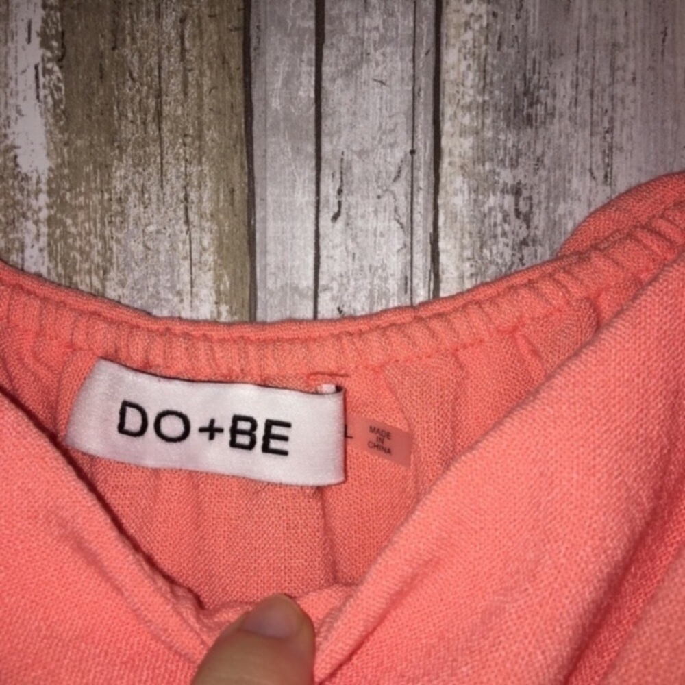 Do+Be Coral Off The Shoulder Blouse - Picture 5 of 5